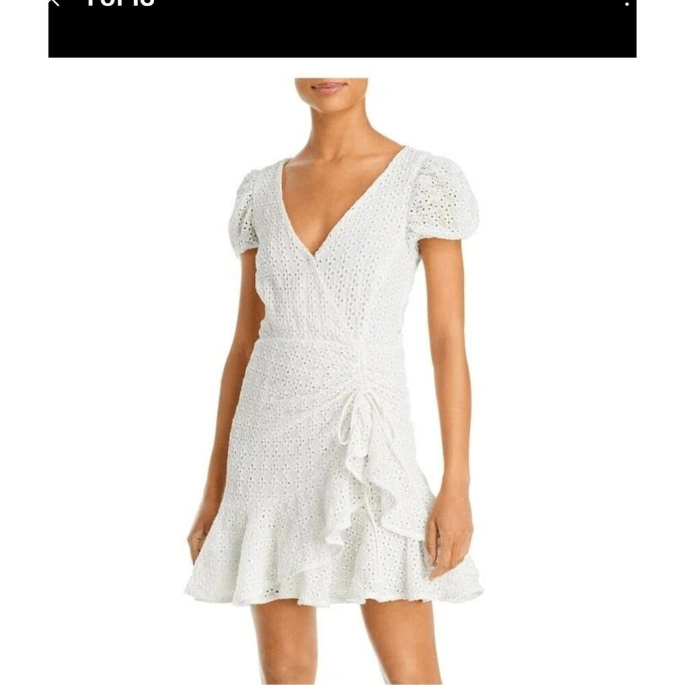 Bardot white lace dress